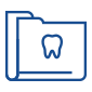Animated folder with tooth icon