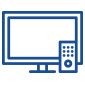 Animated TV and remote icon