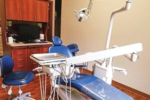 Dental exam room 